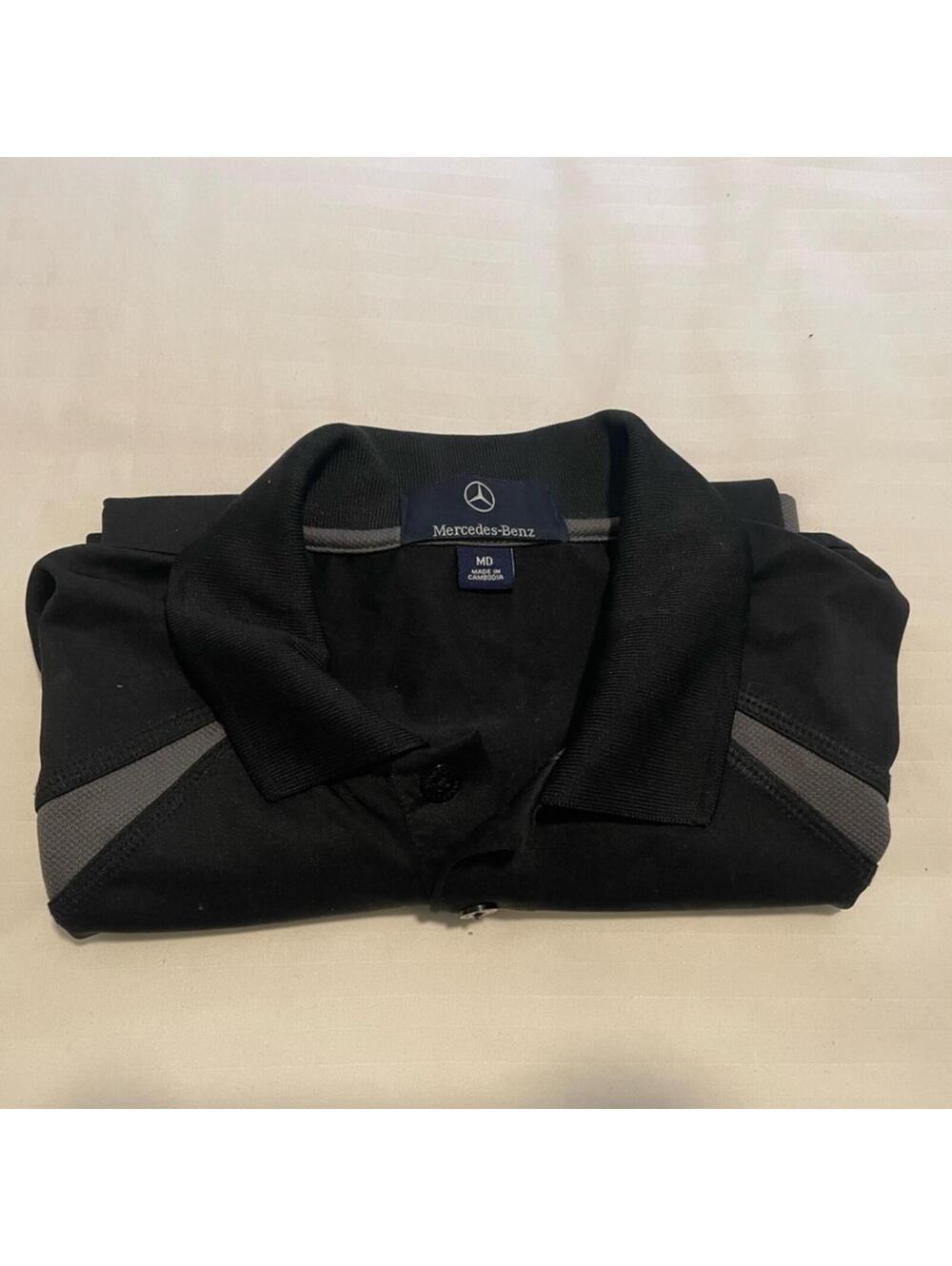 Mercedes-Benz Vansport Black Short Sleeve Polo - Sz Medium